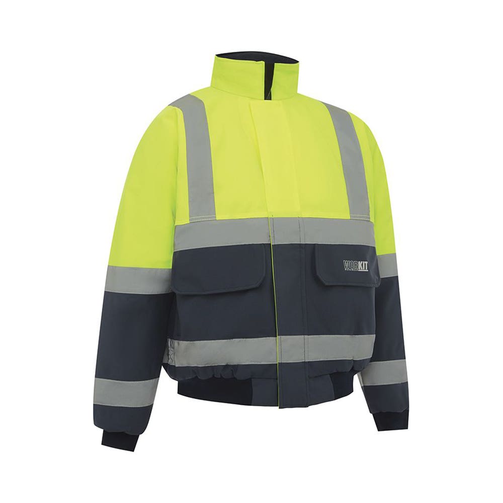 Jacket Wet Weather Hi Vis 5-In-1 3M Tape Yellow/Navy 2XL 3004_60016132_3004YN2XL