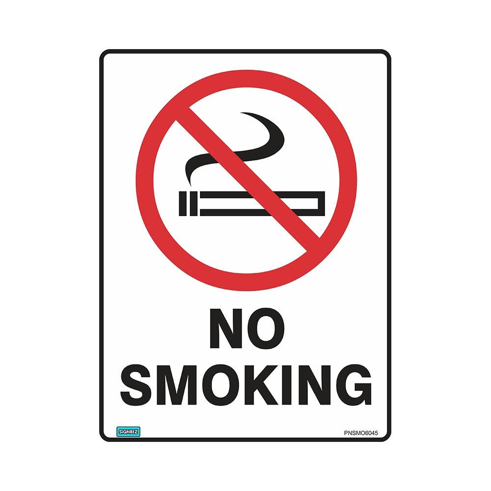 Sign NO SMOKING 300 x 450mm Metal_302439_PNSMO4530M