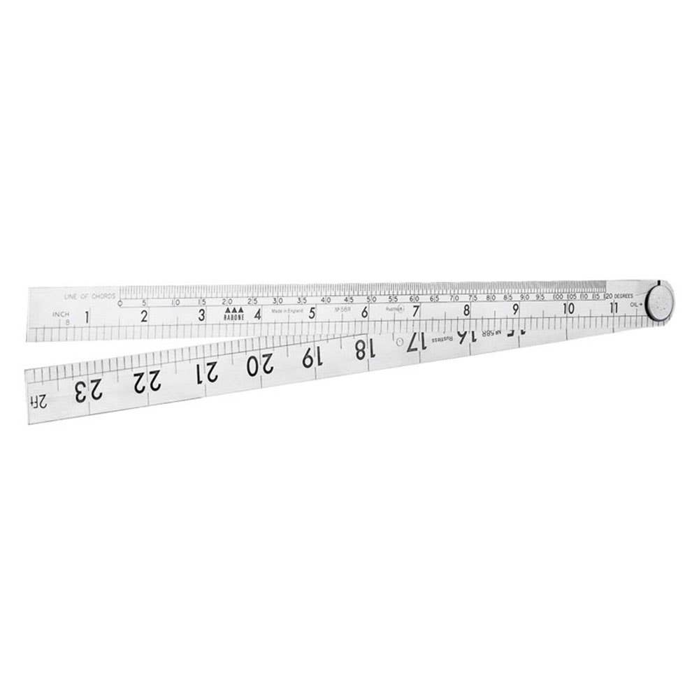 Ruler Folding Steel 600 x 19mm Liner Chord 60R Stanley 3033016 1-35-333