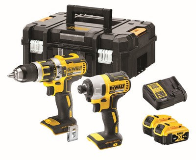 Combo Kit Hammer + Impact Driver 18v 2 X 4.0ah Battery Plus Charger Dewalt 40046344 DCK2066m2T-XE