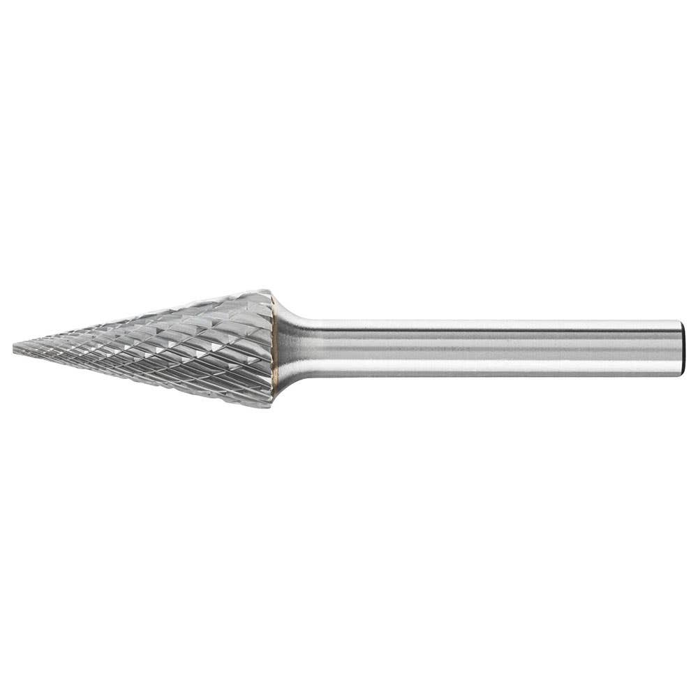 Burr Tungsten Carbide Cone Pointed 1/4'' Shank 1/2 X 1'' C3 Plus Pferd 305000 21115226