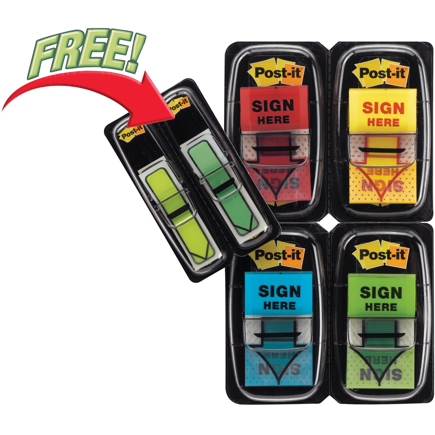 Post-It Flags 680-SH4VA Value Pack 48 Arrow Flags Sign Here 25X43 Ass Pk 4_305019400_PI70005049005