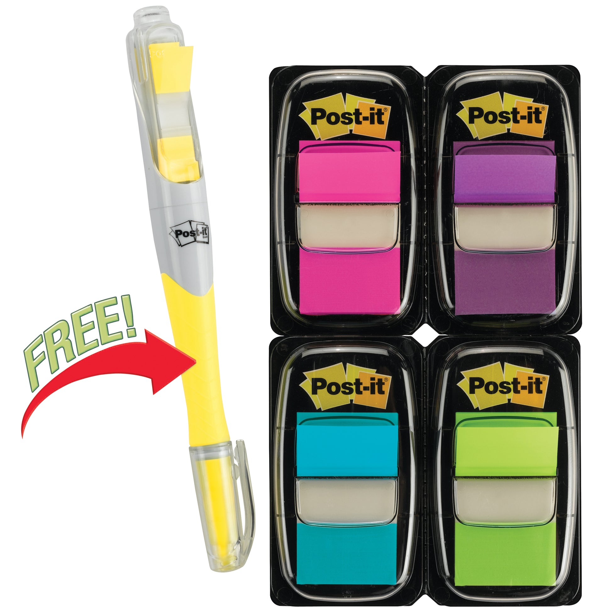 Post-It Flags 680-PPBGVA Value Pack Highlighter 25x43mm Bright Ass Pack 4_305019700_30707