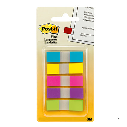 Post-It Flags 683-5CB Bright Colours 12x45mm Pack 5_305021800_21945