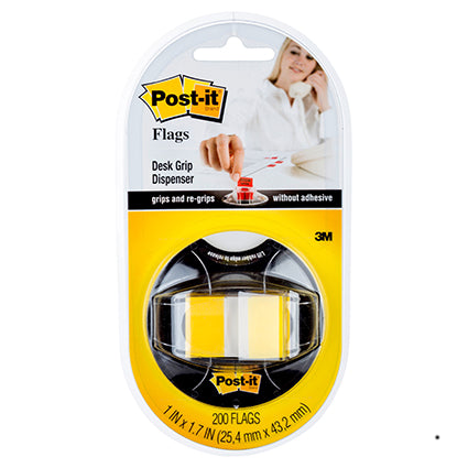 Post-It Flags 680-Hvyw Desk Grip Dispenser 25X43Mm Yellow_1031053_25761