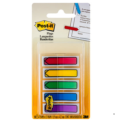 Post-It Flags 684-ARR1 Arrow 12x45mm Primary Colours Pack 100_14192700_30663