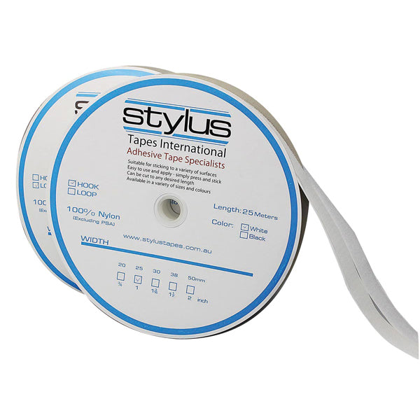 Stylus 3421 Adhesive Tape Hook Only Strips 25mmx25m White_1025455_3322