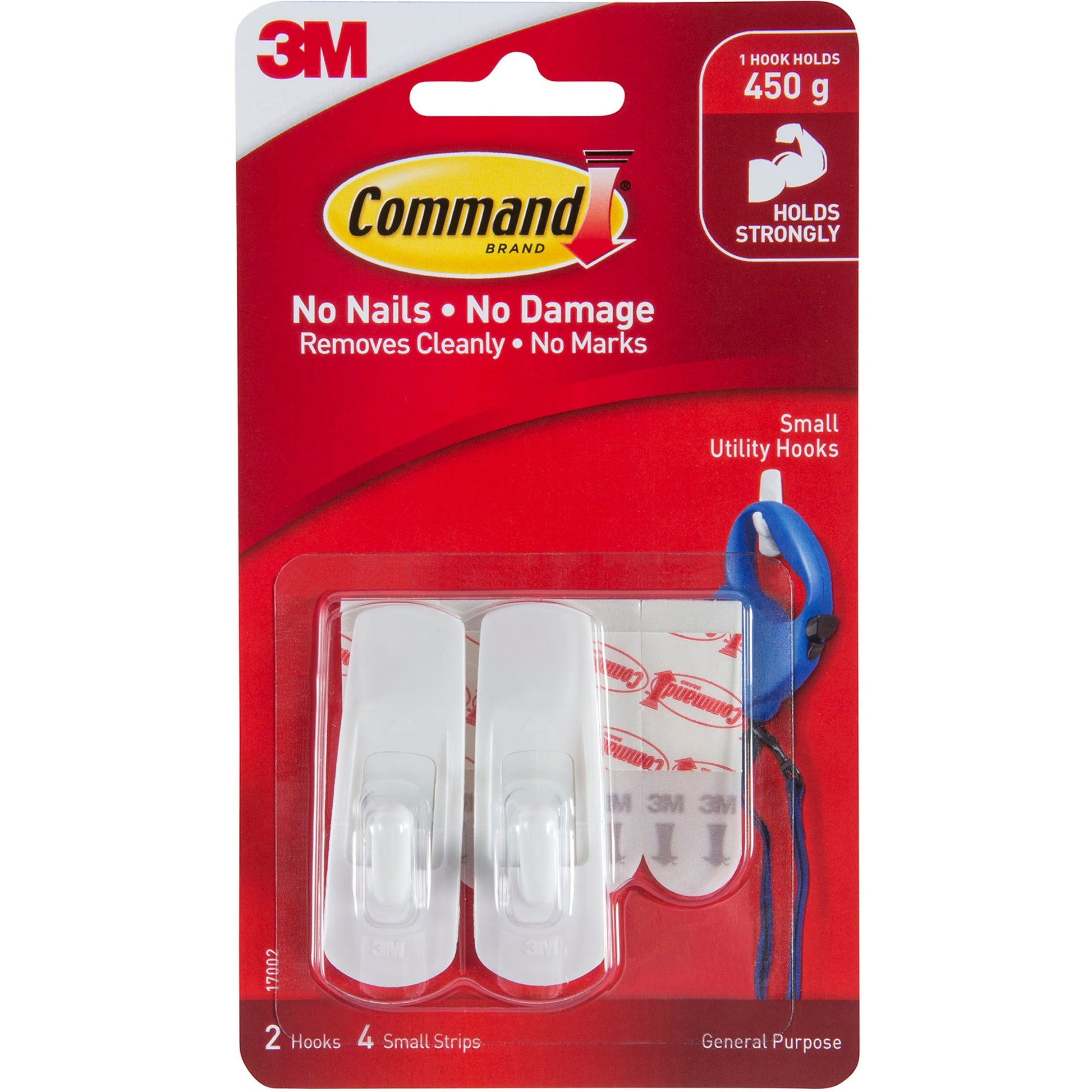Command Hooks Adhesive 17002 Small White Pack 2 305072300 CMDXA004193380