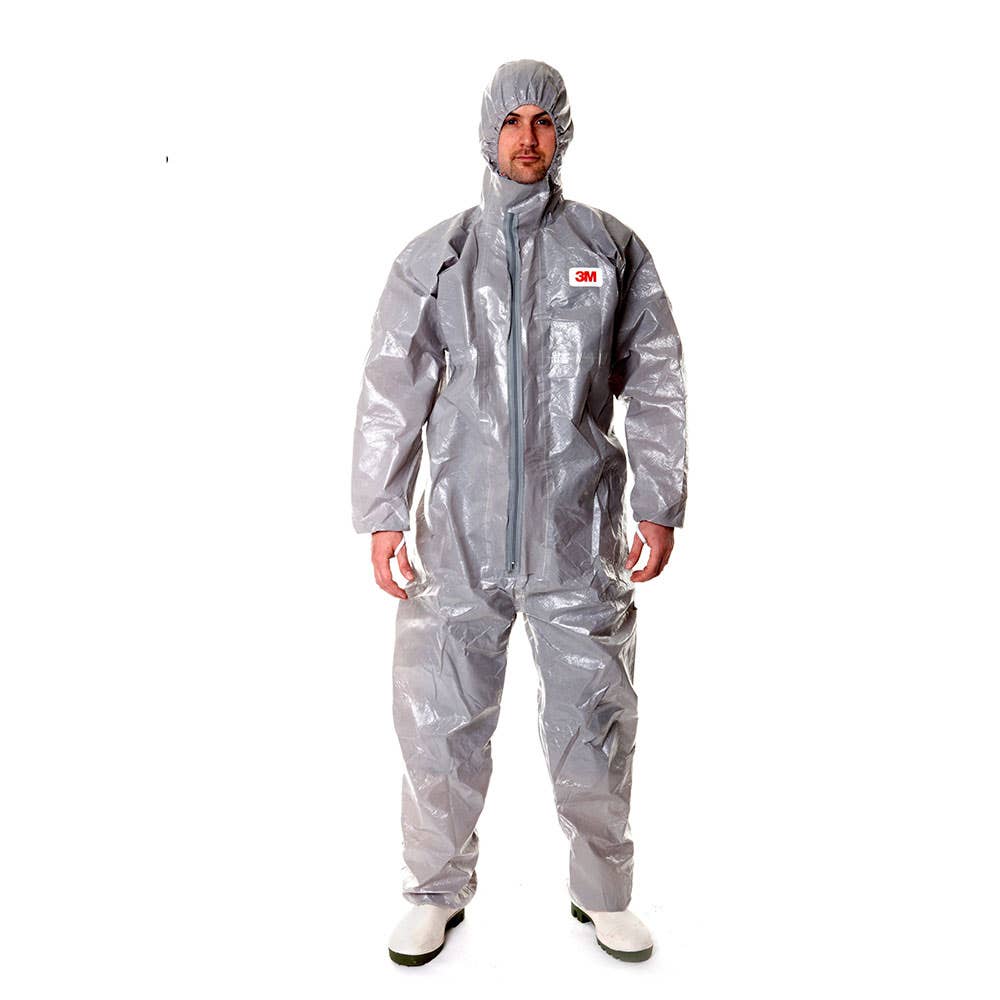 Coveralls Disposable Type 3/4/5/6 Grey 4570 Large 3M 305074 7000089689