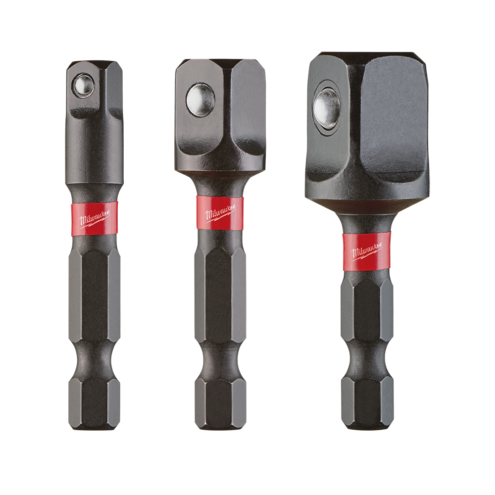 Set Power Bit Adaptor Sockets 1/4 3/8 1/2 Pk3 305295 48325033