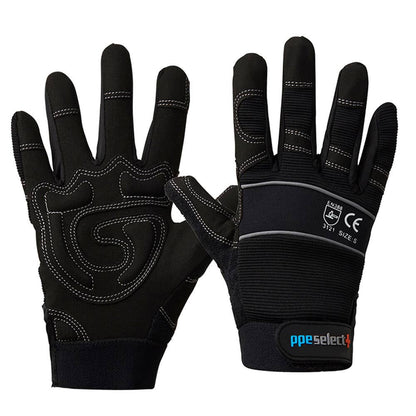Mechanics Gloves Heavy Duty Synthetic Leather Black XL_31020014_MGB-XL_NLA
