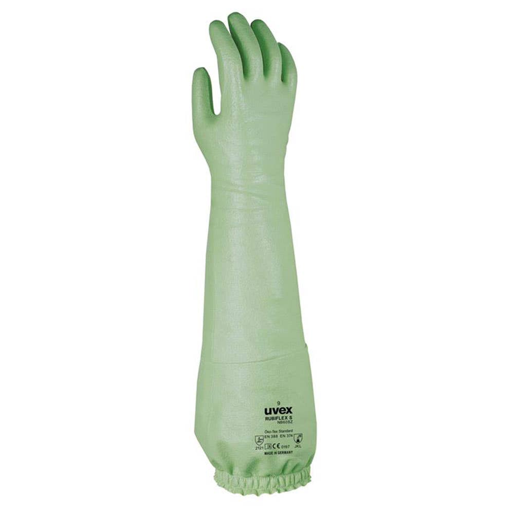 Gloves Chemical Elastic Cuff Rubiflex Size 10 31020093 NB60SZF3