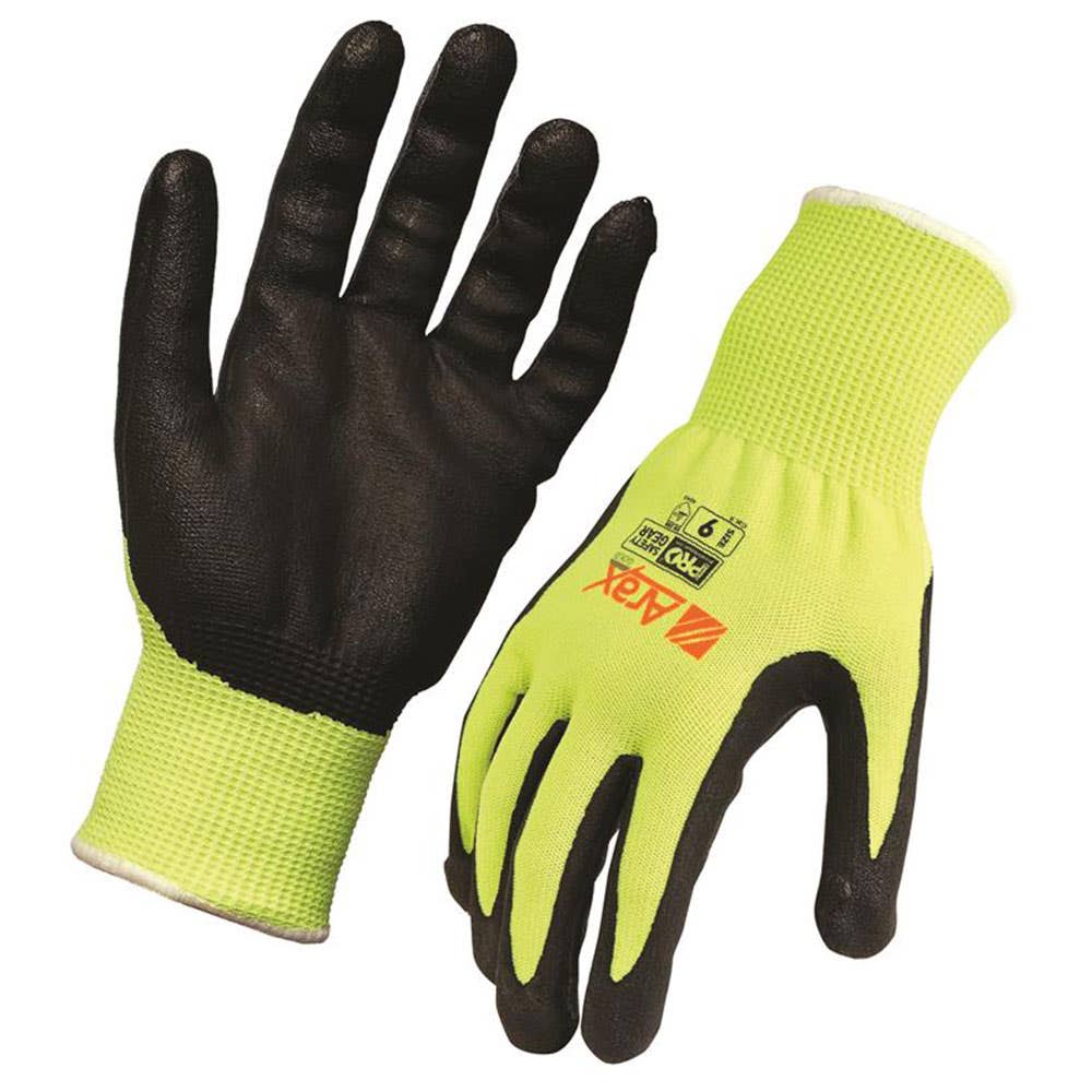 Gloves Cut 5 Resistant Gold Cut Nitrile Foam Dip Size 7 Arax Gold 31021040 AFYN7