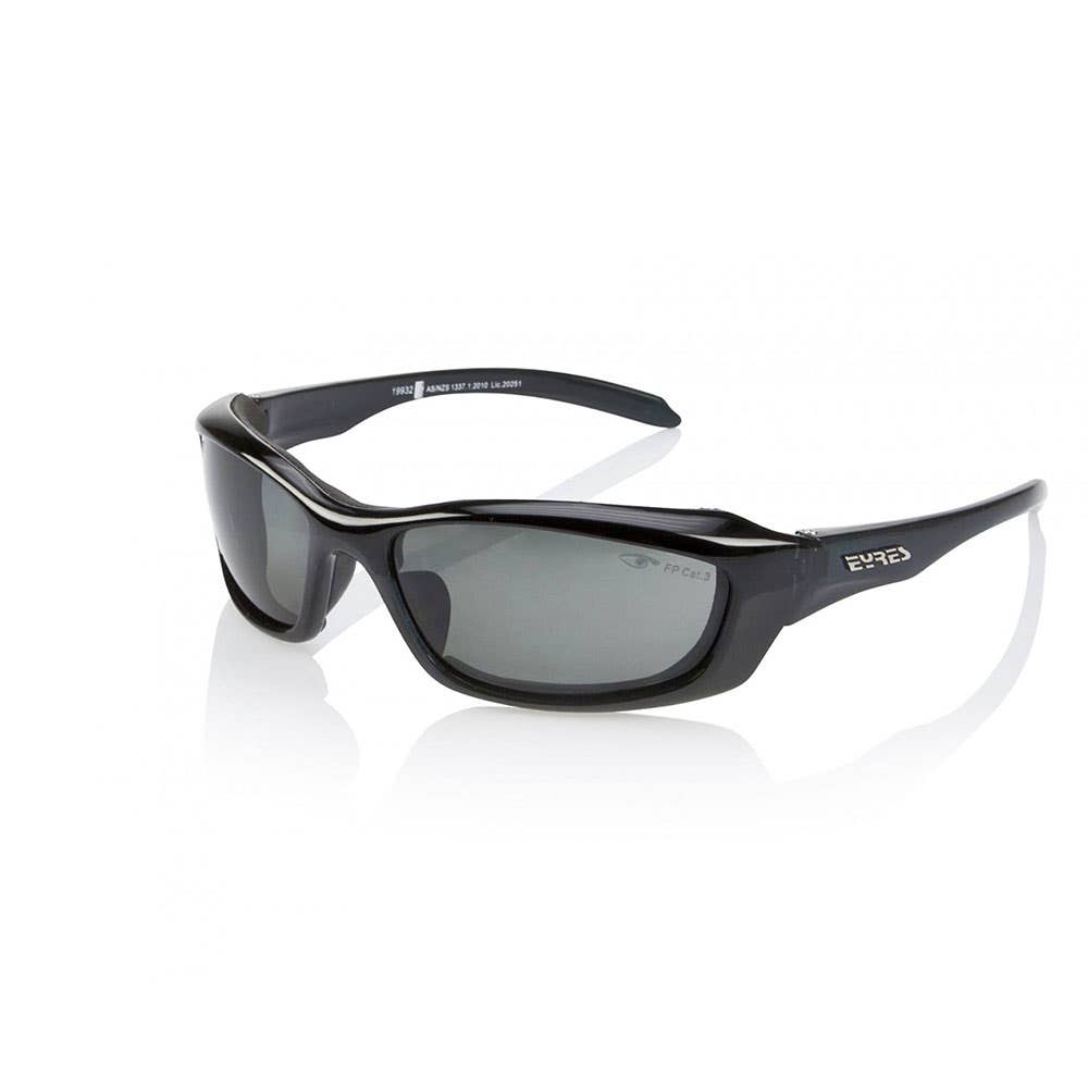 Glasses Grey Polarised Lens Crystal Black Frame Anti Fog Razor Eyres 31030033 702WF-CD1-PGAF