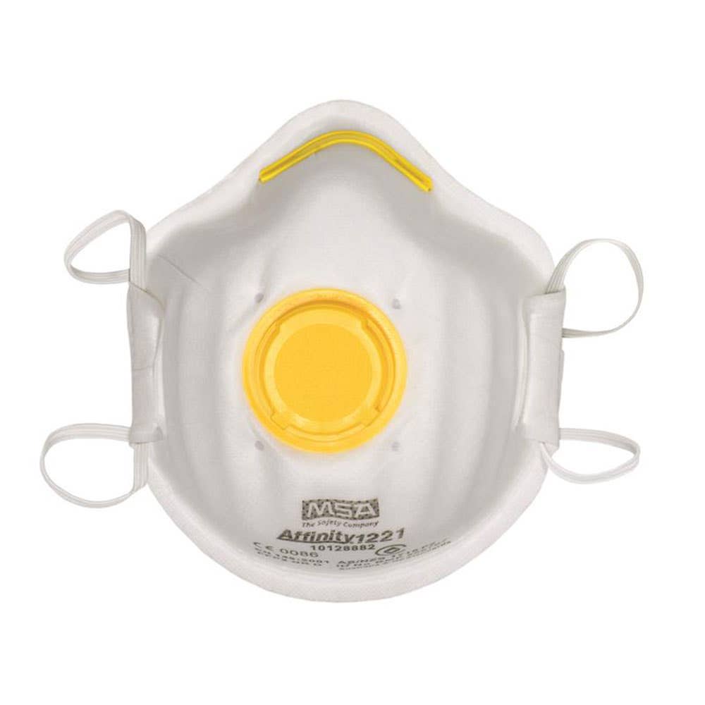 Respirator Affinity 1221cup Disposable P2 + Valve MSA Pk 10_31050020_10128882