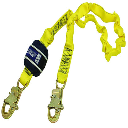 Force2&trade; Adjustable Shock Absorbing Webbing Lanyard Single Tail with Snap Hooks_31060733_7012875278