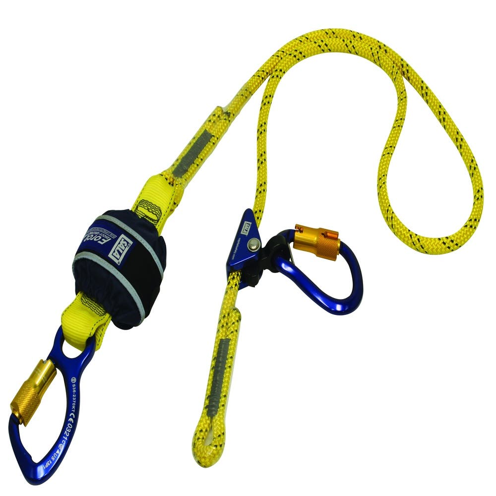 Force2 Adjustable Lanyard Kernmantle Rope 2m With Aluminium TA Karabiners_31060756_7012880757