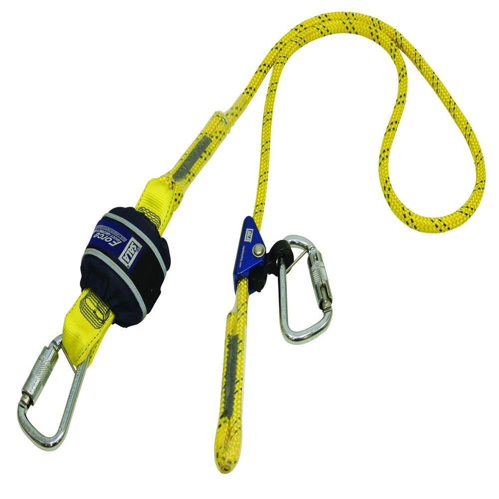 Force2 Adjustable Lanyard Kernmantle Rope 2m With Stainless Steel TA Karabiners_31060757_7012883468