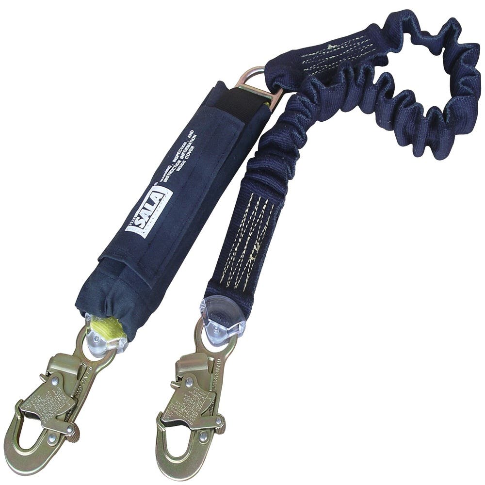 Force2&trade; Welders Shock Absorbing Elastic Webbed Lanyard with Snap Hooks_31060801_7012877904