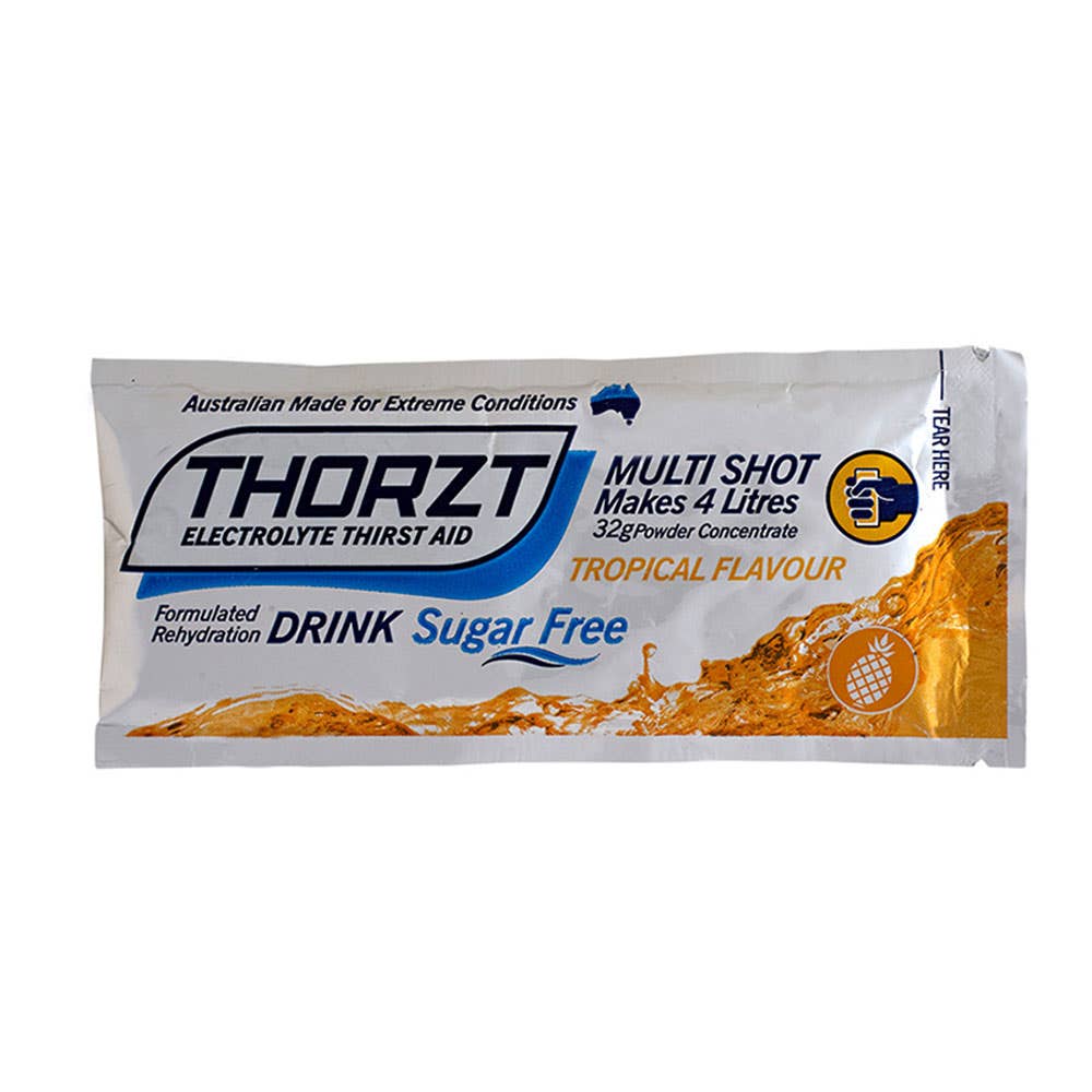 Hydration 32g Multi Shot Sugar Free Makes 4L Tropical Thorzt 31130037 SFP4TR