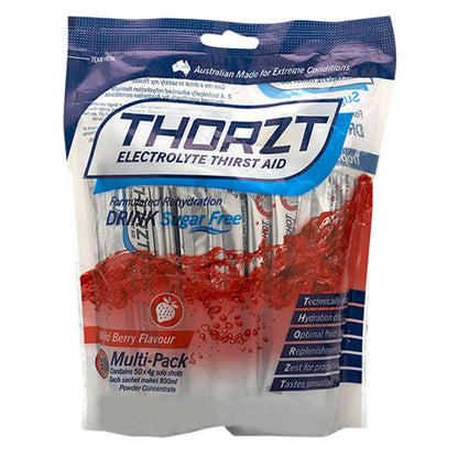 Hydration 3g Solo Shot Sugar Free Makes 600ml Wild Berry Thorzt Pk 50 31130055 SSSFWB