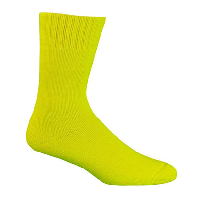 Socks Bamboo Extra Thick Size Mens 10-14 Hi Vis Lemon_31230139_0793573590909