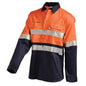 Shirt L/S Cotton FR 190gsm 3M Tape Hi Vis Orange/Navy 2XL 2801 31260036 2801ON2XL