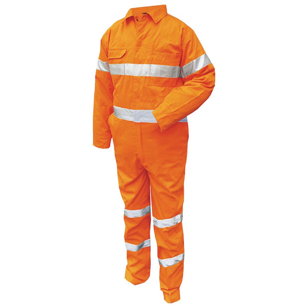 Coveralls Cotton 220gsm Flame Retardant PrimeTech 3M Tape Orange 102R 31260173 MF922-O-102R