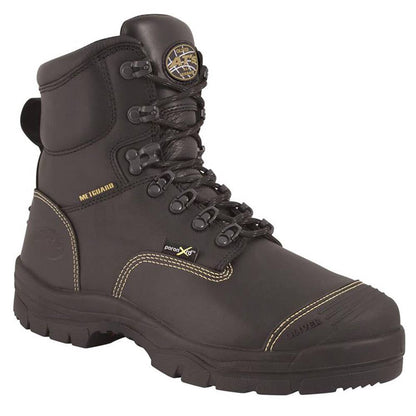 Boots Steel Toe Lace Up PU Rubber Sole Met Guard Black 55-246 9 Oliver 31301067 55-246-090