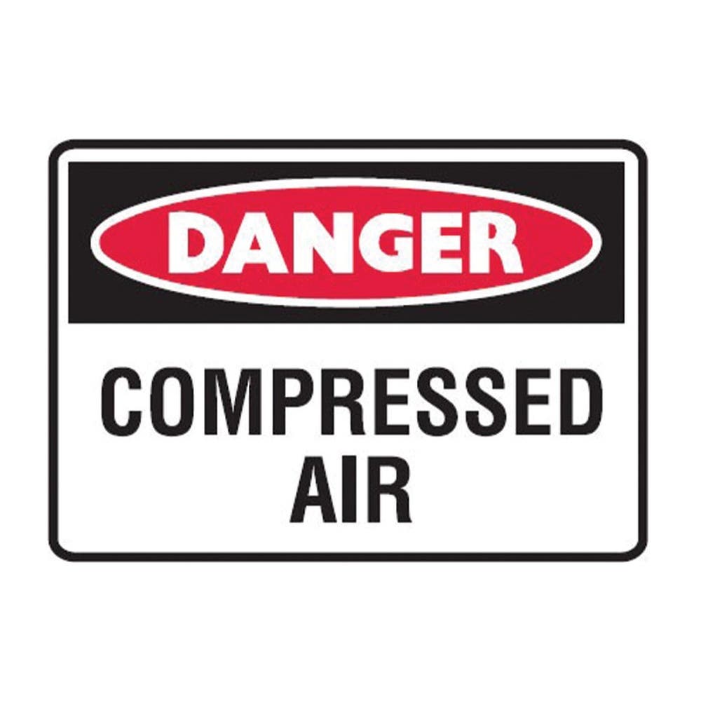 Label Danger Compressed Air 125mm X 90mm Pk5 314405 842508