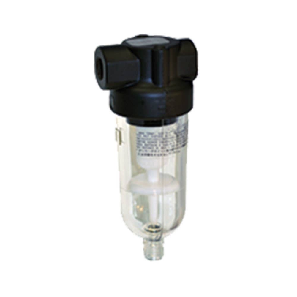 Air Filter Polycarbonate Manual Drain 1/4 BSPT 8mmNB 316001 F07-200-M1TG