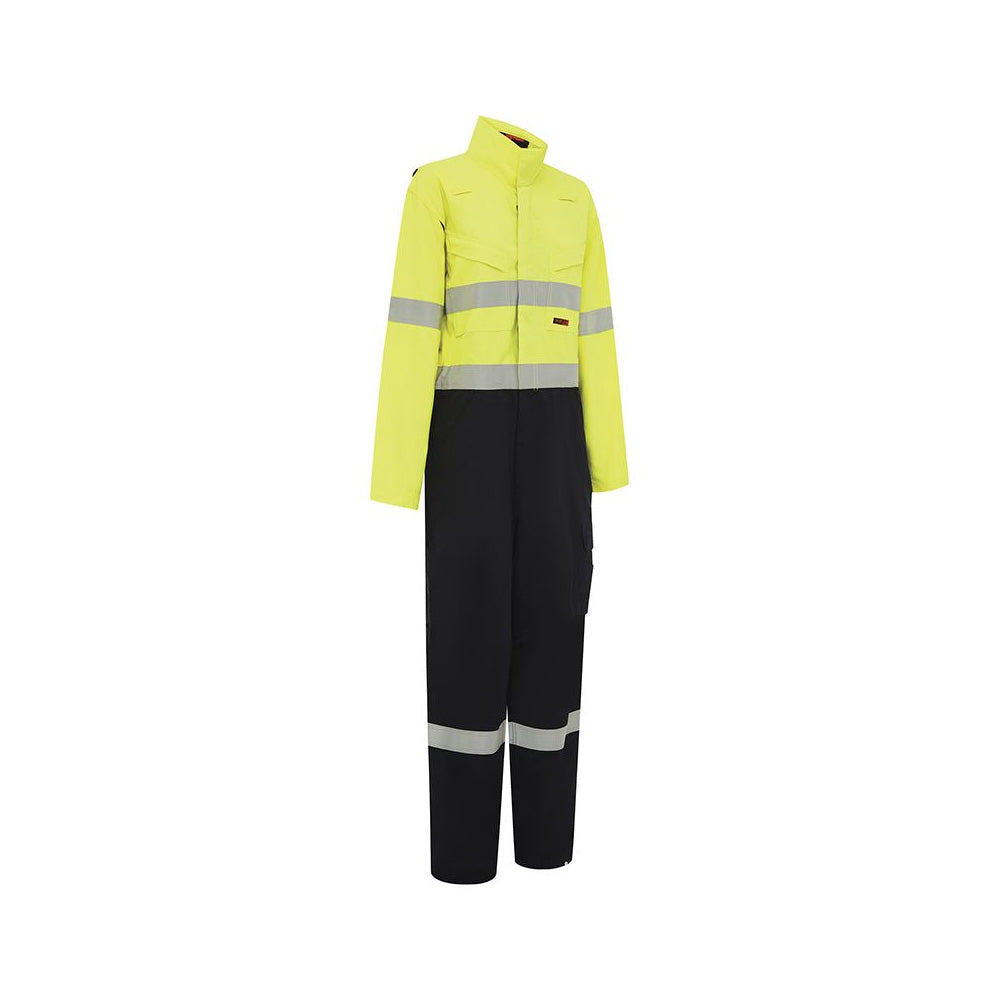 Coverall Flarex FR Inherent 215gsm Vented Taped Yellow/navy 107R_492729_4621YN-107R