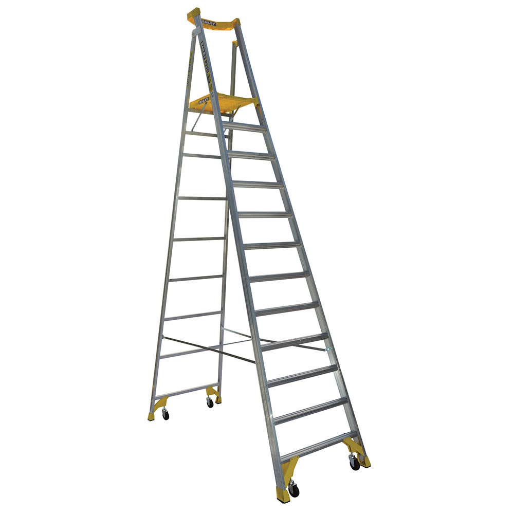 P170 Job Station Aluminium Platform Step Ladder 3.5m 170kg 32000149 FS13545