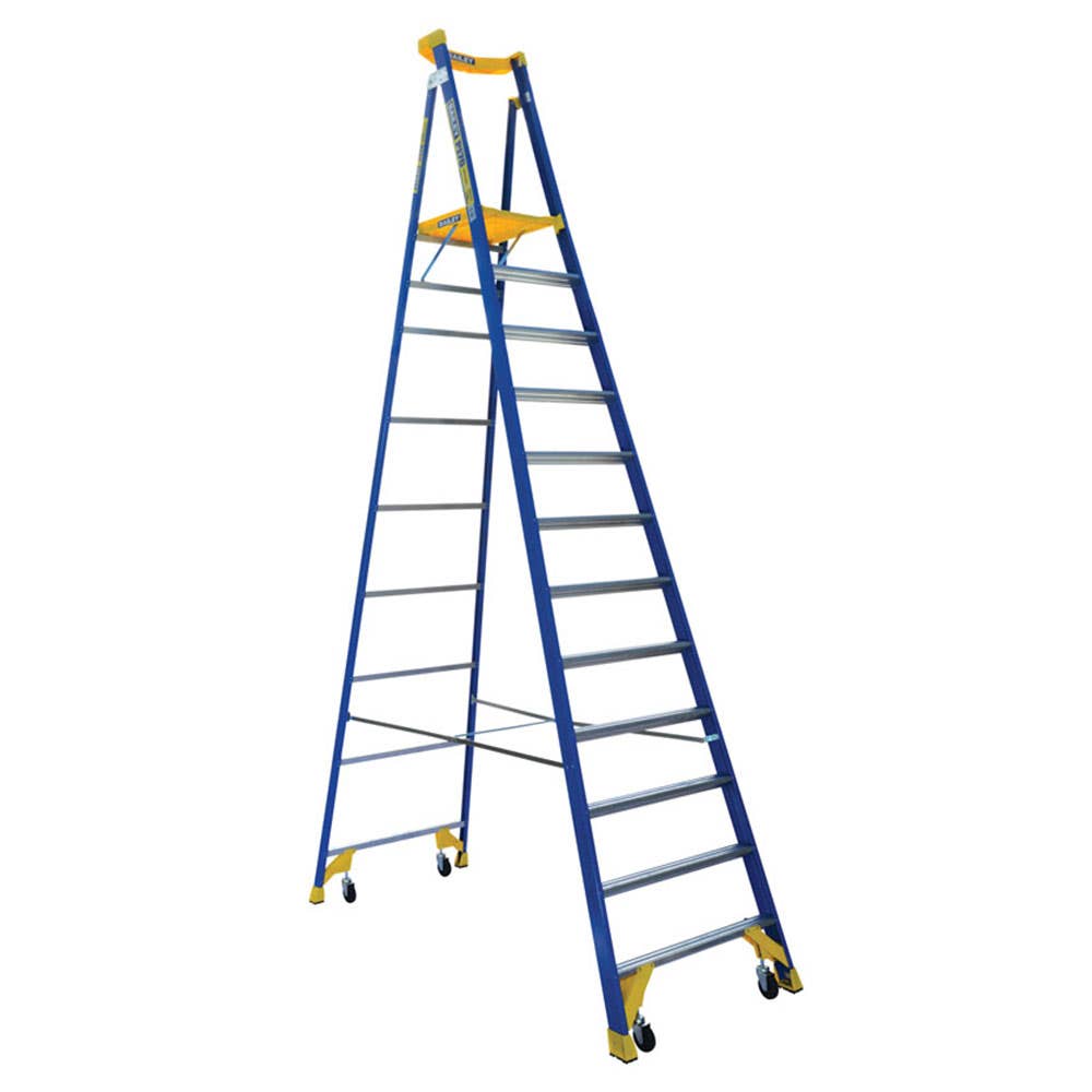 P170 Job Station Fibreglass Platform Step Ladder 3.5m 170kg 32000157 FS13537