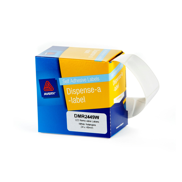 Avery Rectangular Dispenser Labels 49X24 mm Roll White Pack 325_22531100_33848