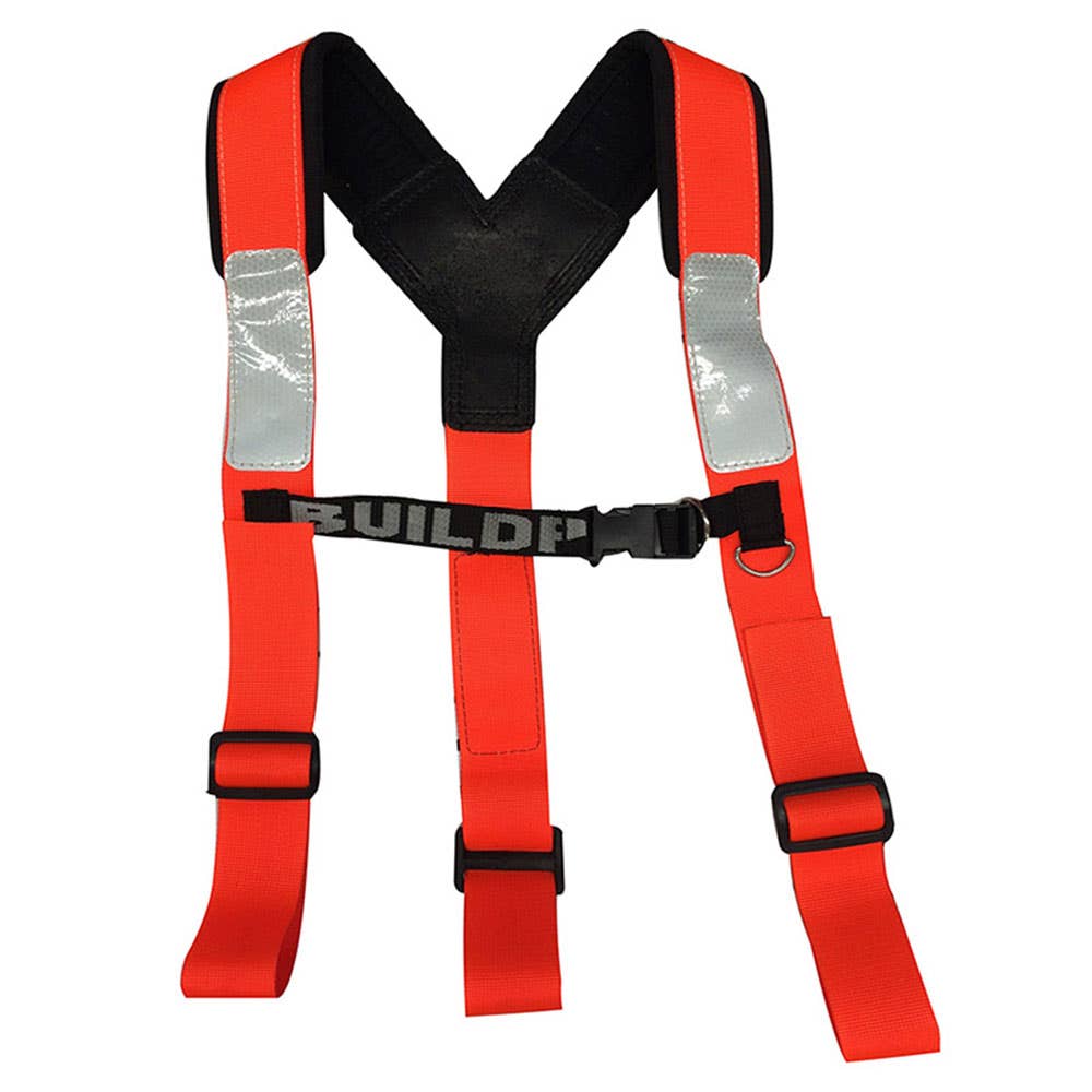 Braces Shoulder Adjustable Padded Fluoro Orange Buildpro_32260034_LBHAO