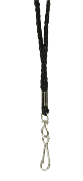 Rexel Cord Style Lanyards Swivel Clip Black Pack 10_39410503_9802002