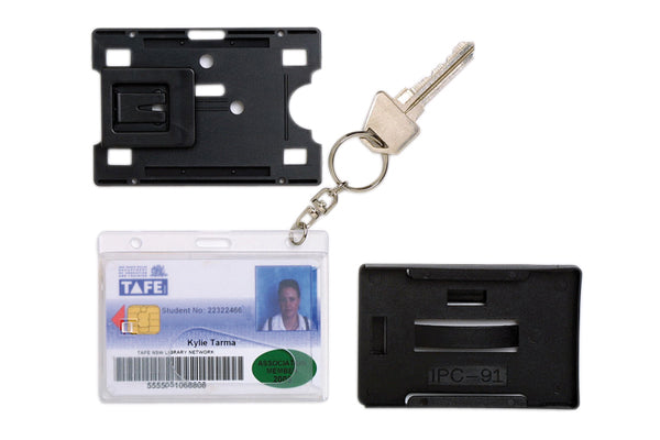 Rexel Card Holder Adjustable Black Pack 10_39400500_9801802