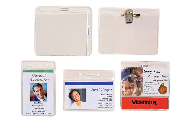 Rexel Id Card Holder Portrait Landscape 105x90mm Pack 10_39409300_9801712