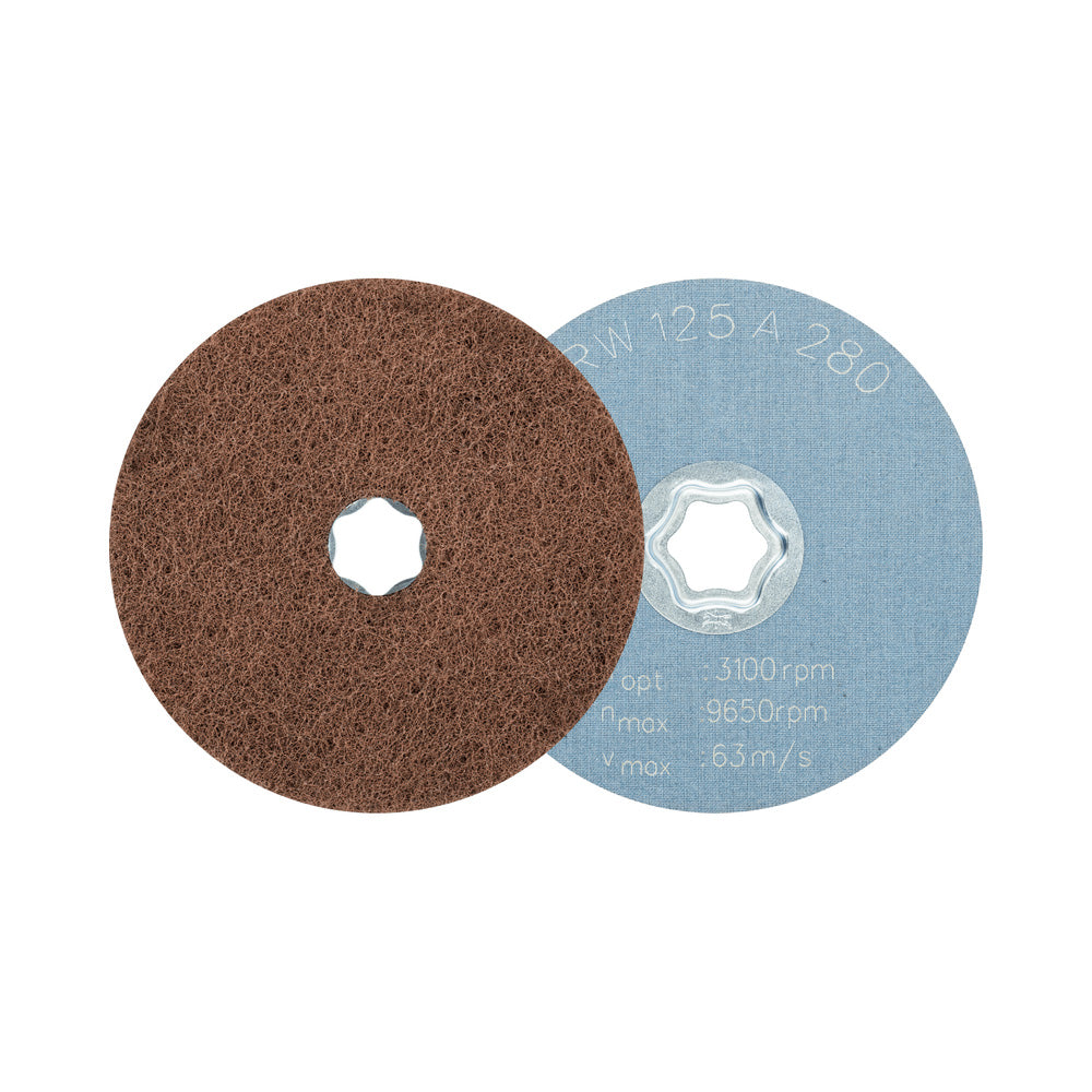 COMBICLICK soft non-woven disc CC 125 mm A280 for cleaning /satin finishin_40108059_42001060