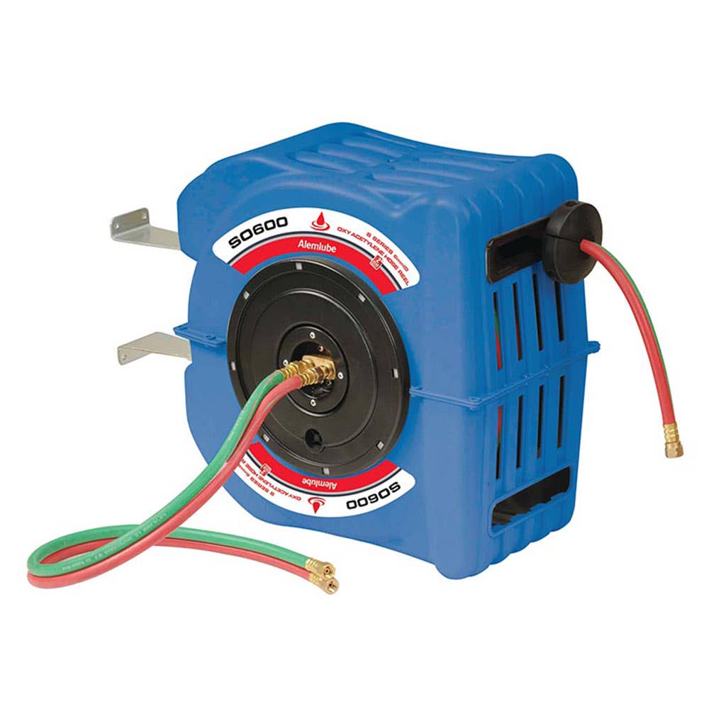 Hose Reel Assembly Oxy/Acetylene Retractable 6mm x 15m 300psi SO600 Macnaught_32680002_SO600_NLA