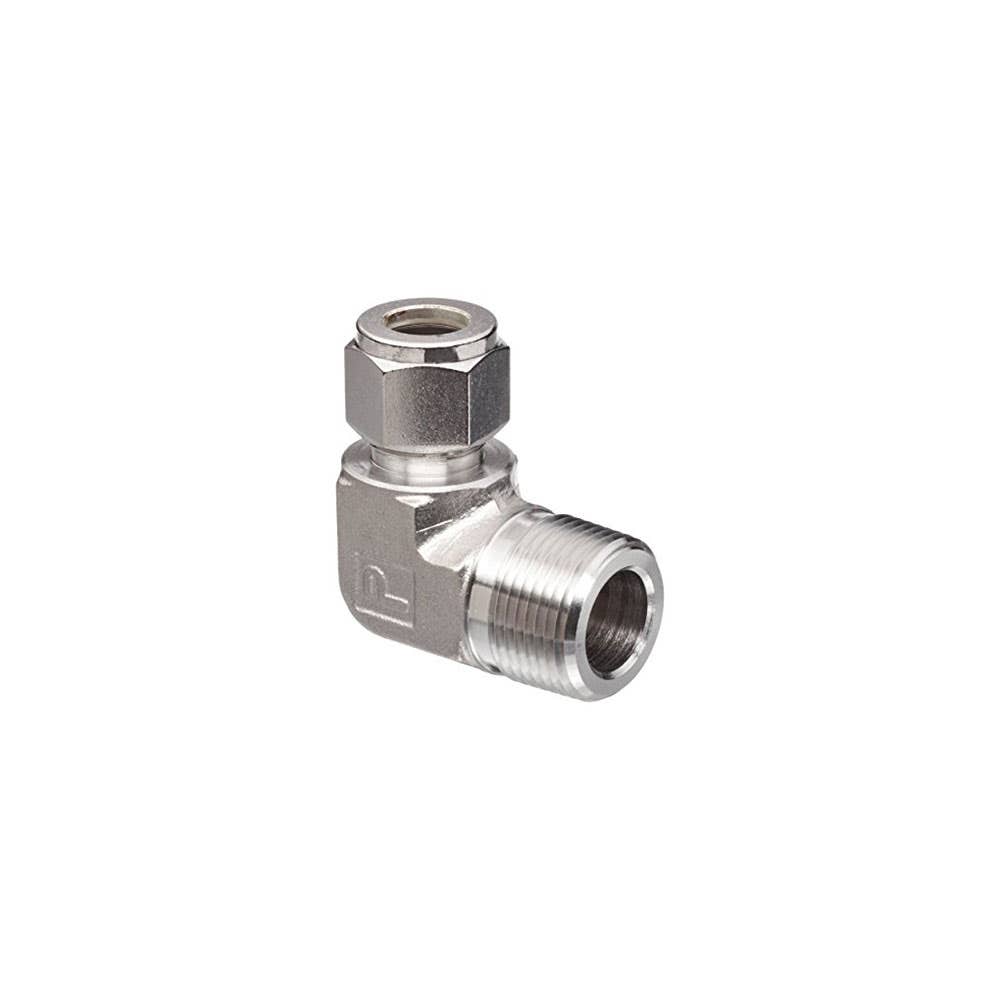 Elbow Stainless Steel Compression 90&deg; Male No.5 1 x 1 NPT 3302016 16MSEL16N-316