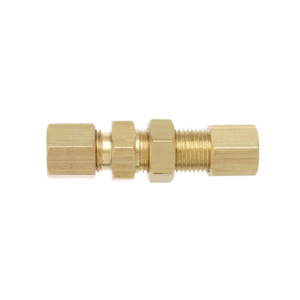 Bulkhead Union Brass Compression No.31 1/4 x 1/4 3308031 01031-04