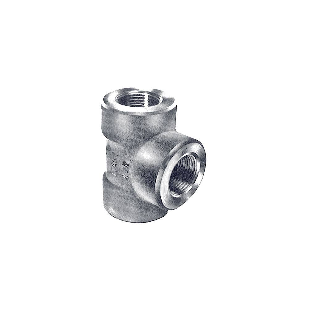 Equal Tee Stainless Steel High Pressure Female 3000psi 1 NPT 25mmNB 3310024 PSTT25