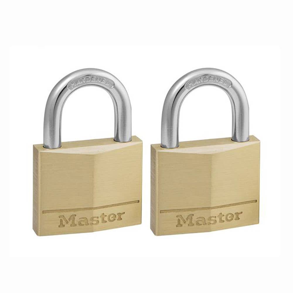Padlock Brass 140T 40/22mm KA Pk 2 33210015 140TAU