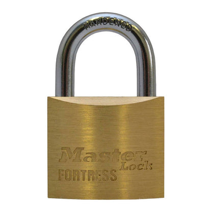 Padlock Brass Medium Security Extended Hardened Shackle 40mm FM1840DLFAU Master Lock 91018292 FM1840DLFAU