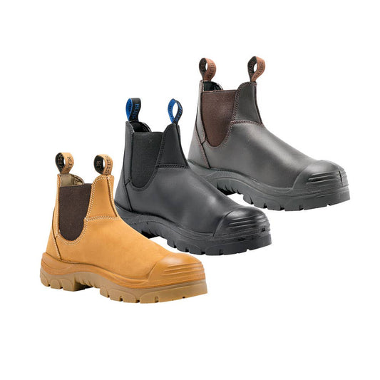 332101 Hobart Elastic Sided Safety Boots with Nitrile Sole & Bump Cap_SB332101