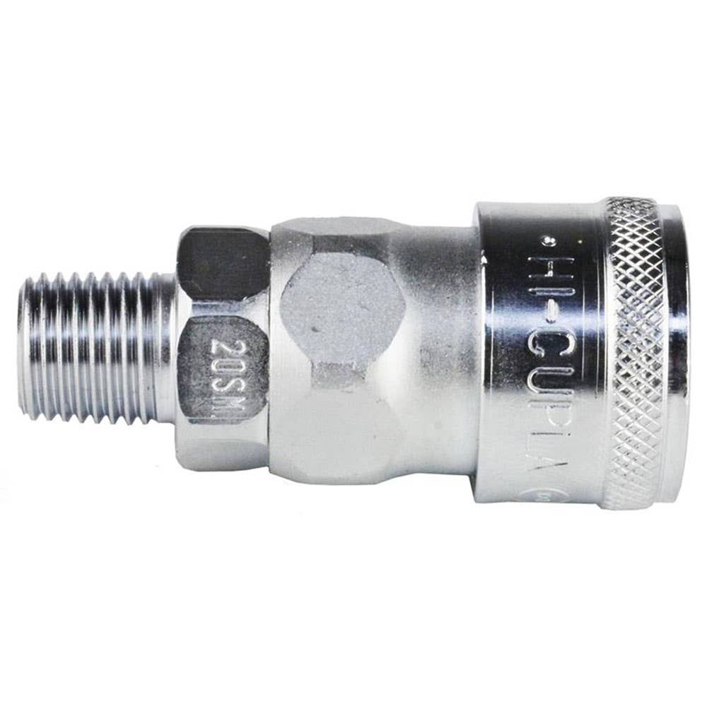 Air Hose Coupling Sealing Male 1/4 BSPT 8mmNB 218psi NC20SM Cupla 3337010 NC20SM