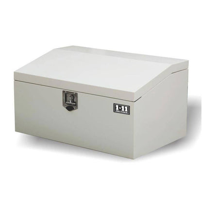 Low Profile Steel Truck Box With Gas Struts White 950 x 600 x 500mm 33380025 SB950WT