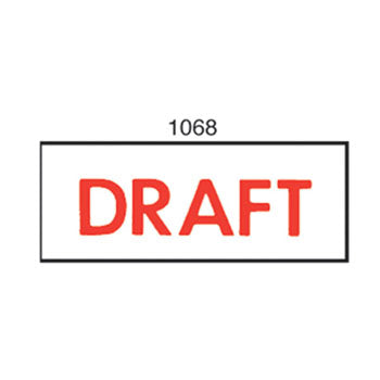 X-Stamper Cx-Bn 1068 Stamp Draft 42X13Mm Red_38775024_5010682